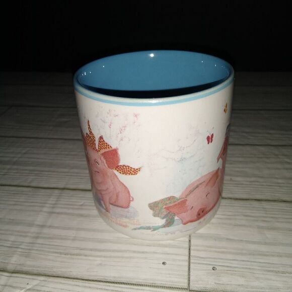 Potpourri Press Vintage Pig Out Coffee Tea Mug 1990 Korea Piggy Love Print - Picture 5 of 10